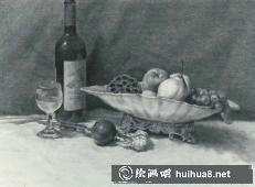 静物素描作品