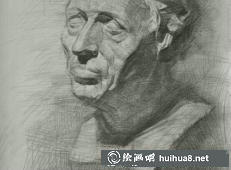 石膏头像之三