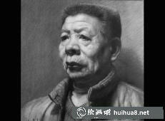 素描半身像《女子》