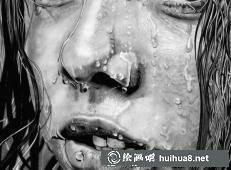 超现实主义画家Paul的素描作品《梦境的碎片》