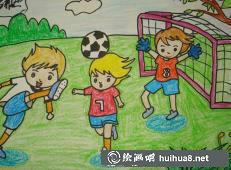 足球儿童画2
