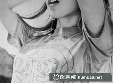 时尚模特素描肖像