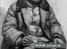 素描头像《男孩》