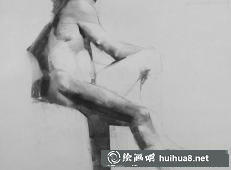 美国画家Mark.Tennant人体光影结构素描画 (9)
