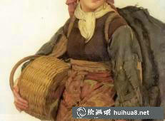 欧也妮·玛丽·莎伦油画作品《女子肖像二》