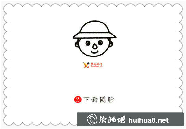 简笔画人物教程：农民的哈法(2)