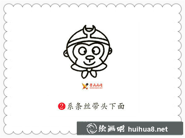 简笔画孙悟空的画法(2)