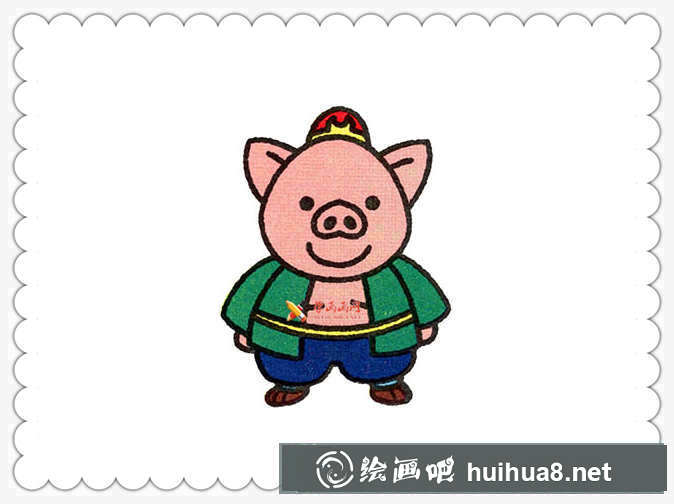 简笔画猪八戒的画法(7)