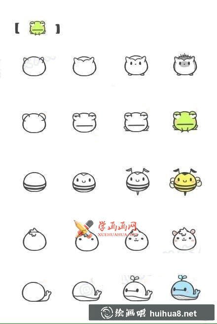 可爱小动物简笔画大全(5) 可爱小动物简笔画大全(5)