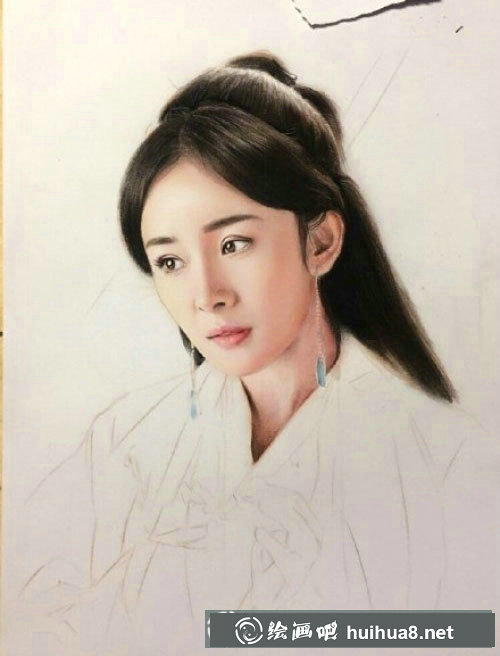 杨幂彩铅画怎么画 杨幂彩铅画怎么画