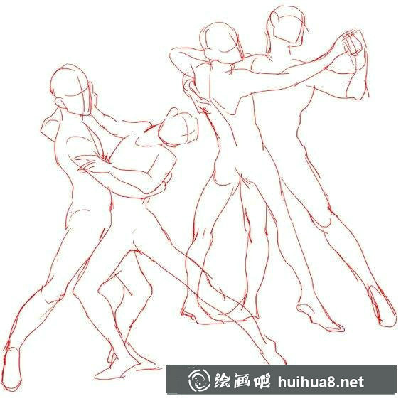 漫画人体结构草图画法