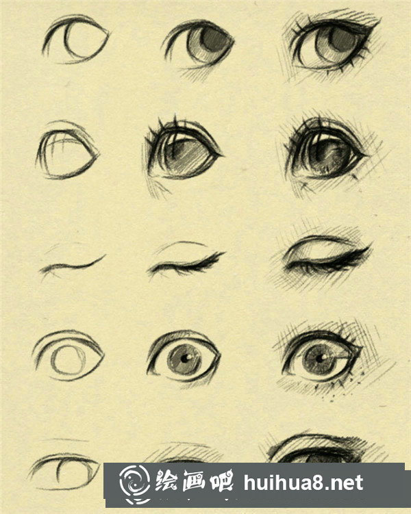 漫画眼睛画法简单好看