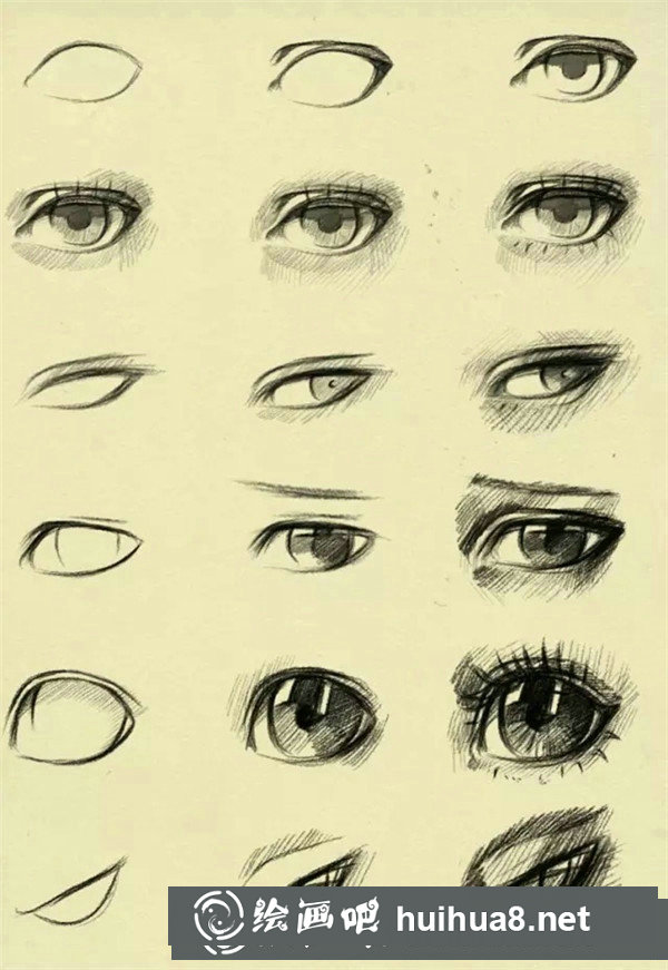 漫画眼睛画法简单好看