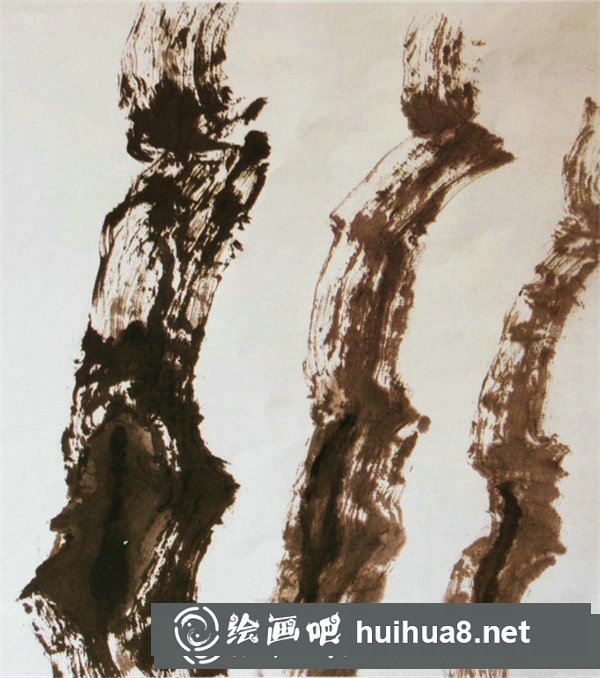 国画树枝的画法步骤