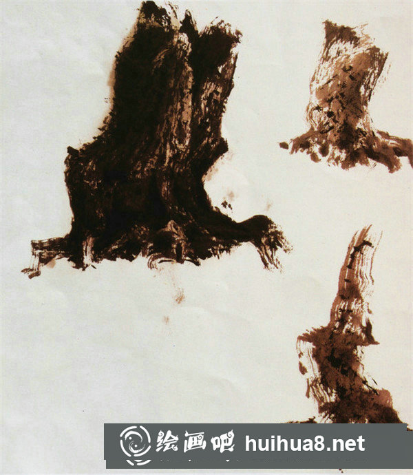国画树枝的画法步骤