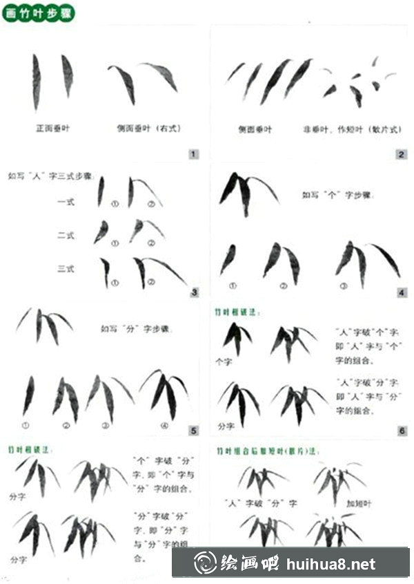 国画竹叶画法 国画竹叶画法