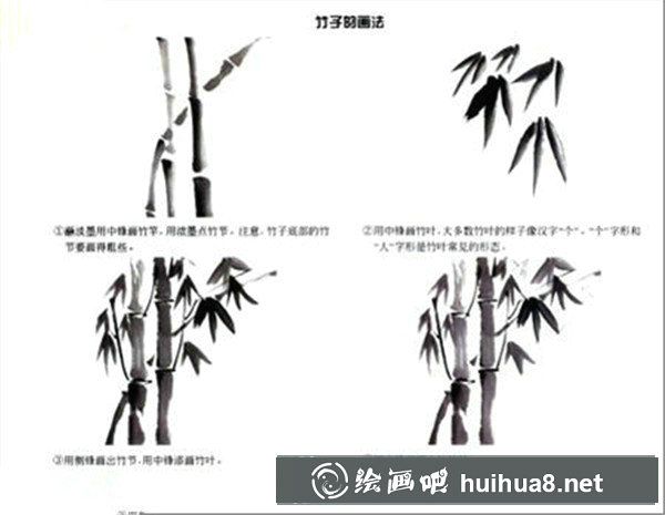 国画竹叶的画法步骤 国画竹叶的画法步骤