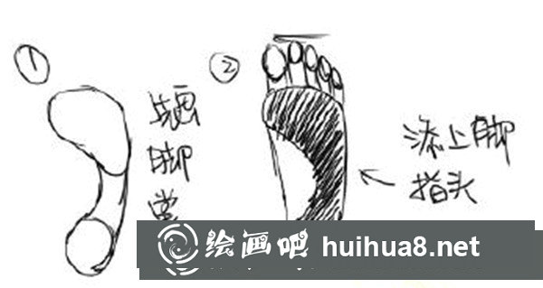 速写手脚的画法 速写手脚的画法
