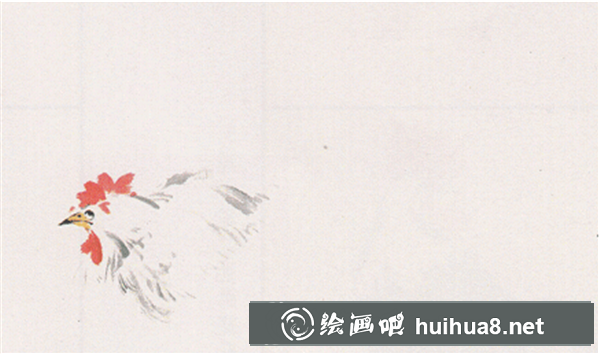 国画鸡的简单画法步骤