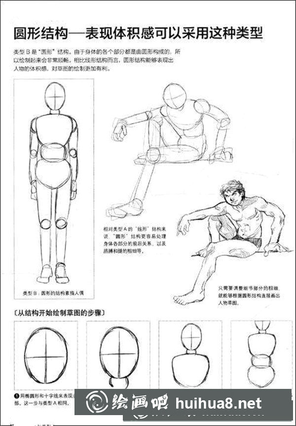 漫画人物体型图