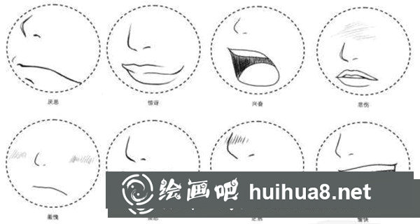 漫画人物嘴巴画法