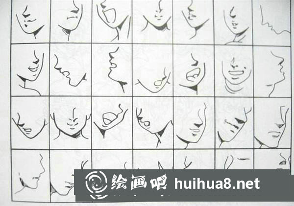 漫画人物嘴巴画法