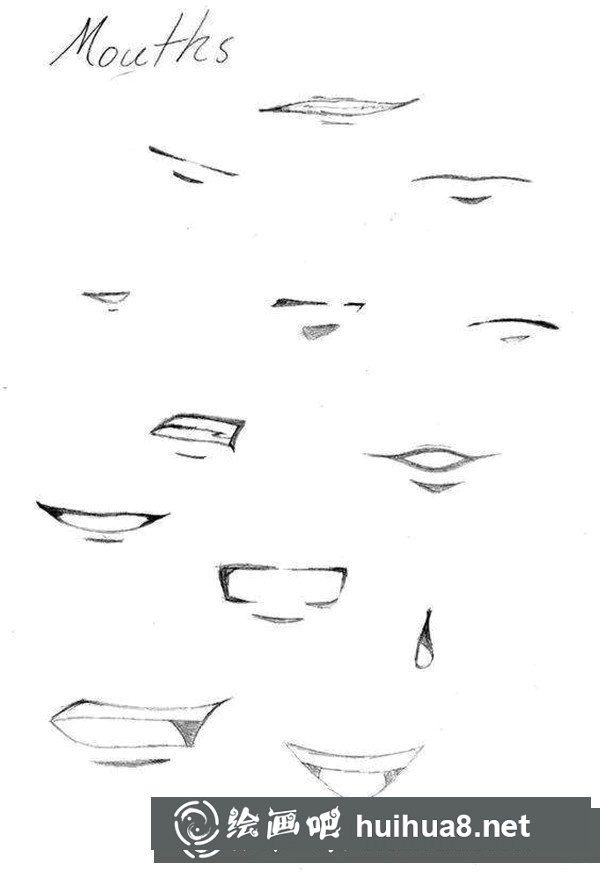漫画人物嘴巴画法