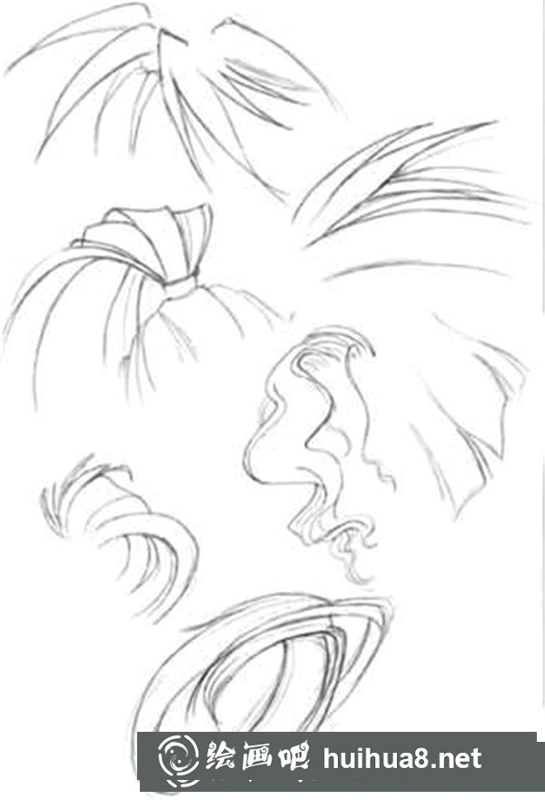 怎样画漫画头发