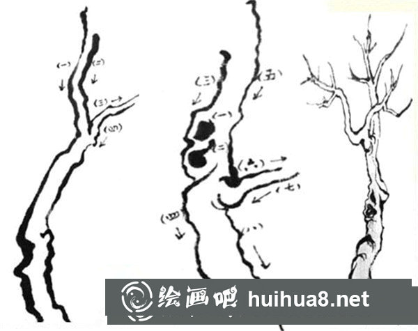 山水画中树的画法 山水画中树的画法