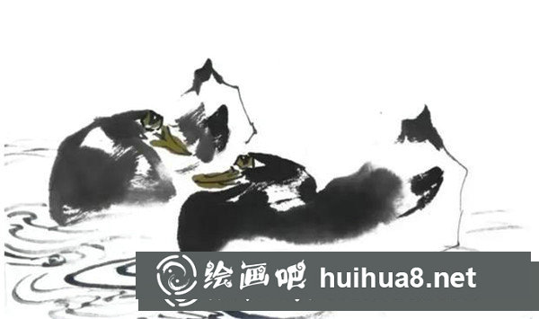 国画鸭子的画法步骤