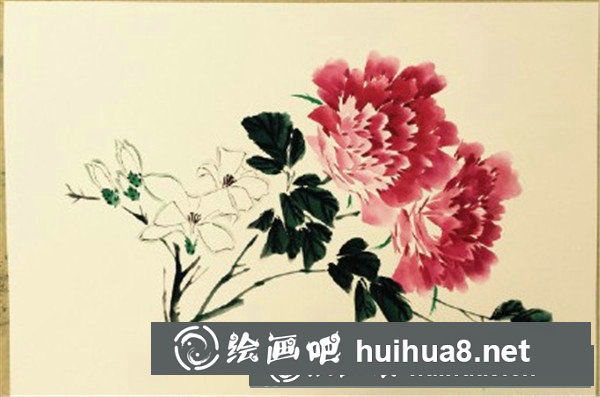 国画牡丹花的画法入门