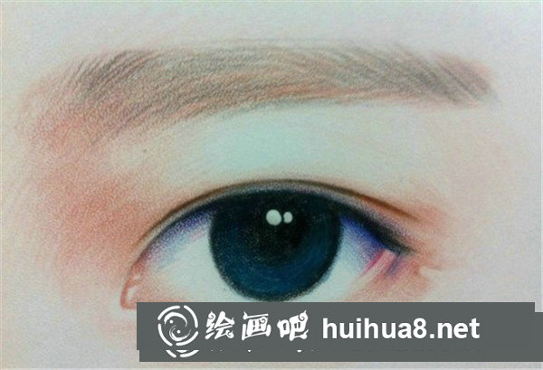 彩铅画眼睛教程步骤图 彩铅画眼睛教程步骤图