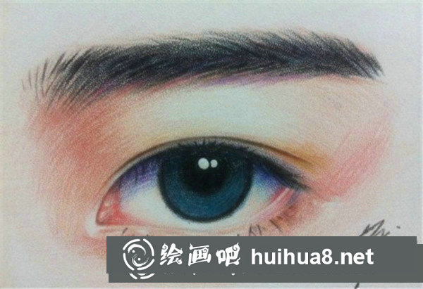 彩铅画眼睛教程步骤图 彩铅画眼睛教程步骤图