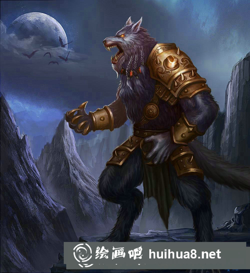 漫画中狼人怎么画