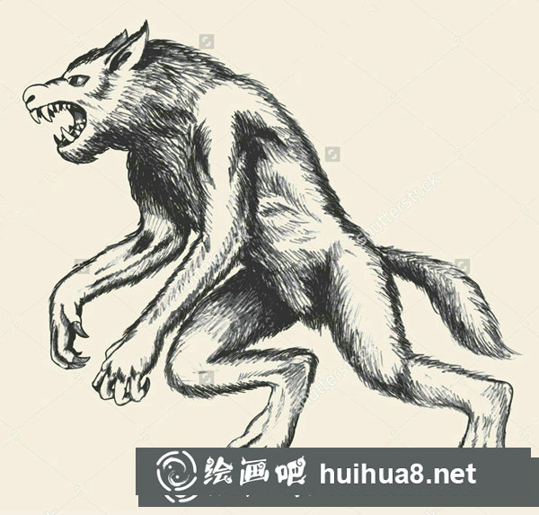 漫画中狼人怎么画