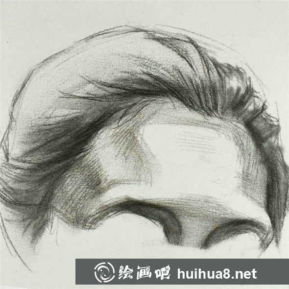 素描入门:头像素描额头的比例关系精讲教程 素描入门:头像素描额头的比例关系精讲教程