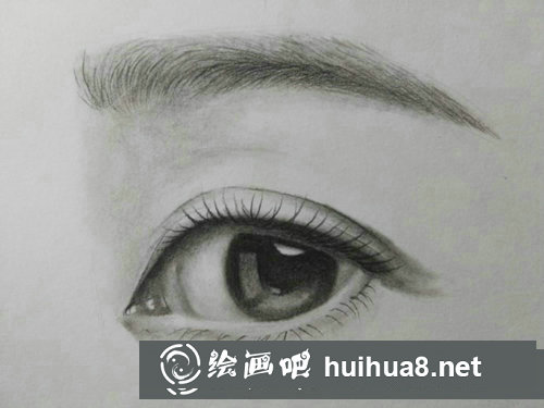 炭笔画眼睛步骤 炭笔画眼睛步骤