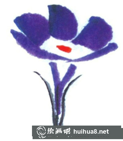 国画喇叭花的画法 国画喇叭花的画法