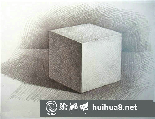 几何体素描入门教程：素描正方体