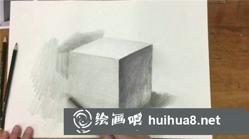 几何体素描入门教程：素描正方体