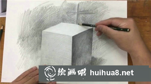 几何体素描入门教程：素描正方体