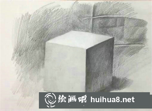 几何体素描入门教程：素描正方体