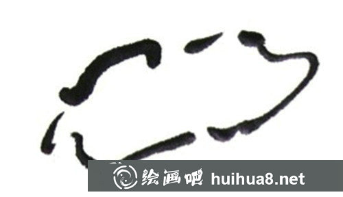 国画教程:水墨莲蓬的手绘步骤