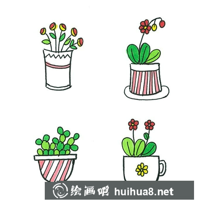 仙人球简笔画