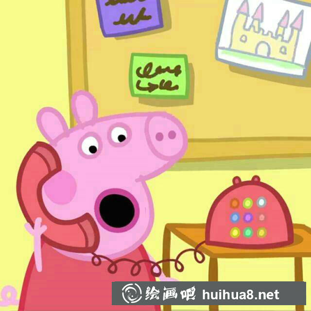 小猪佩奇运动会简笔画图片