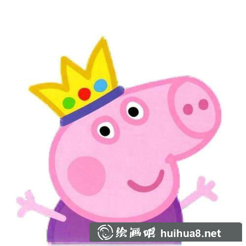 小猪佩奇户外活动简笔画图片