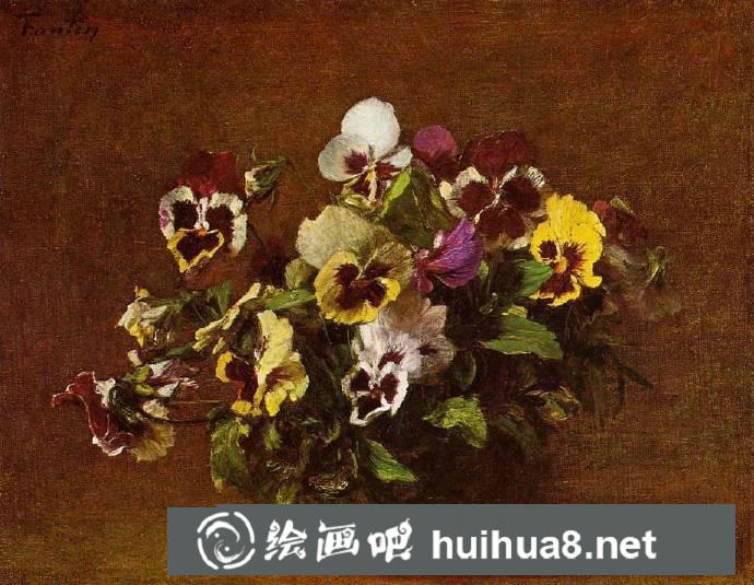 方丹·拉图尔静物油画花卉作品欣赏