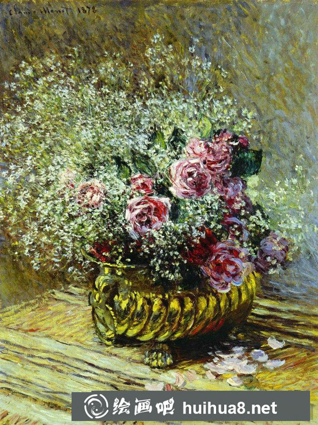 莫奈静物花卉油画作品欣赏