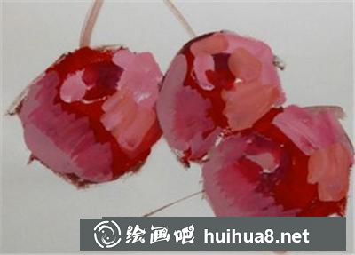 水粉画教程之怎么画樱桃