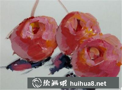 水粉画教程之怎么画樱桃